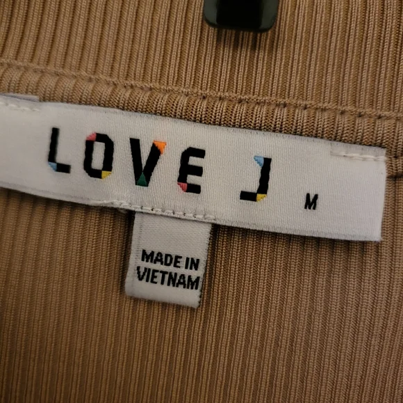 Long Sleeve NWOT Ribbed Knit Mesh Crop Top - Picture 5 of 5